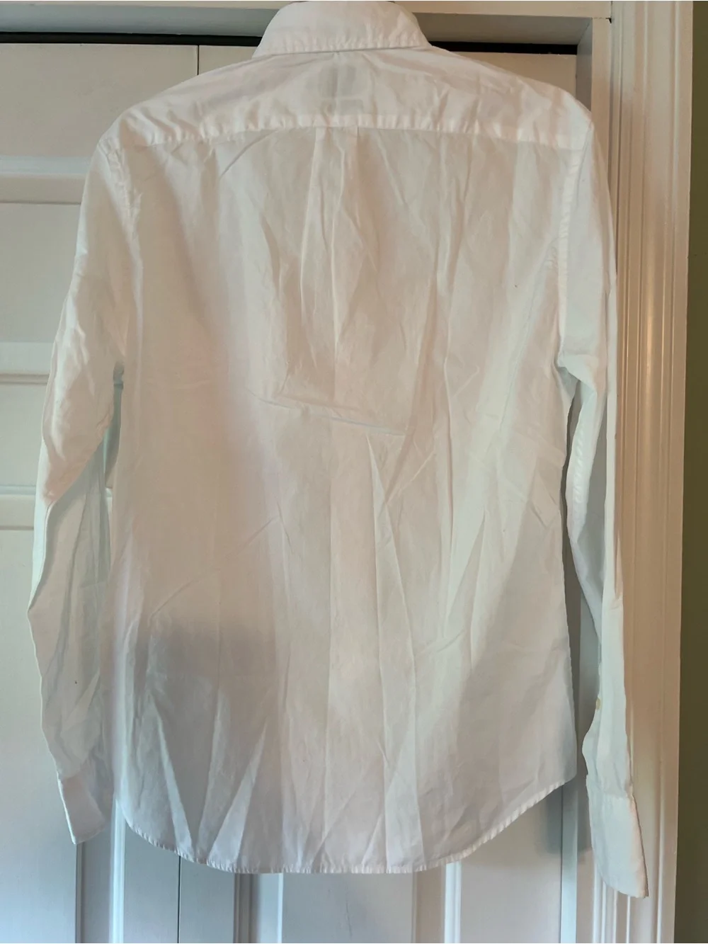 J Crew White Secret Shirting Wash Slim  Untucked Poplin Shirt BJ744 NWOT S #2621